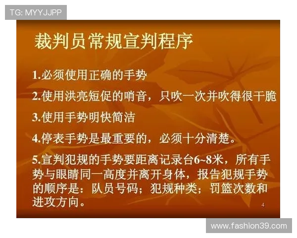 篮球比赛中裁判手势规则的全面解析与图解